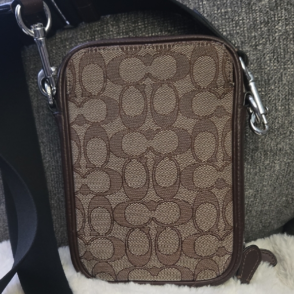 Coach Other - Coach Brown Patterned Unisex Cross Body
